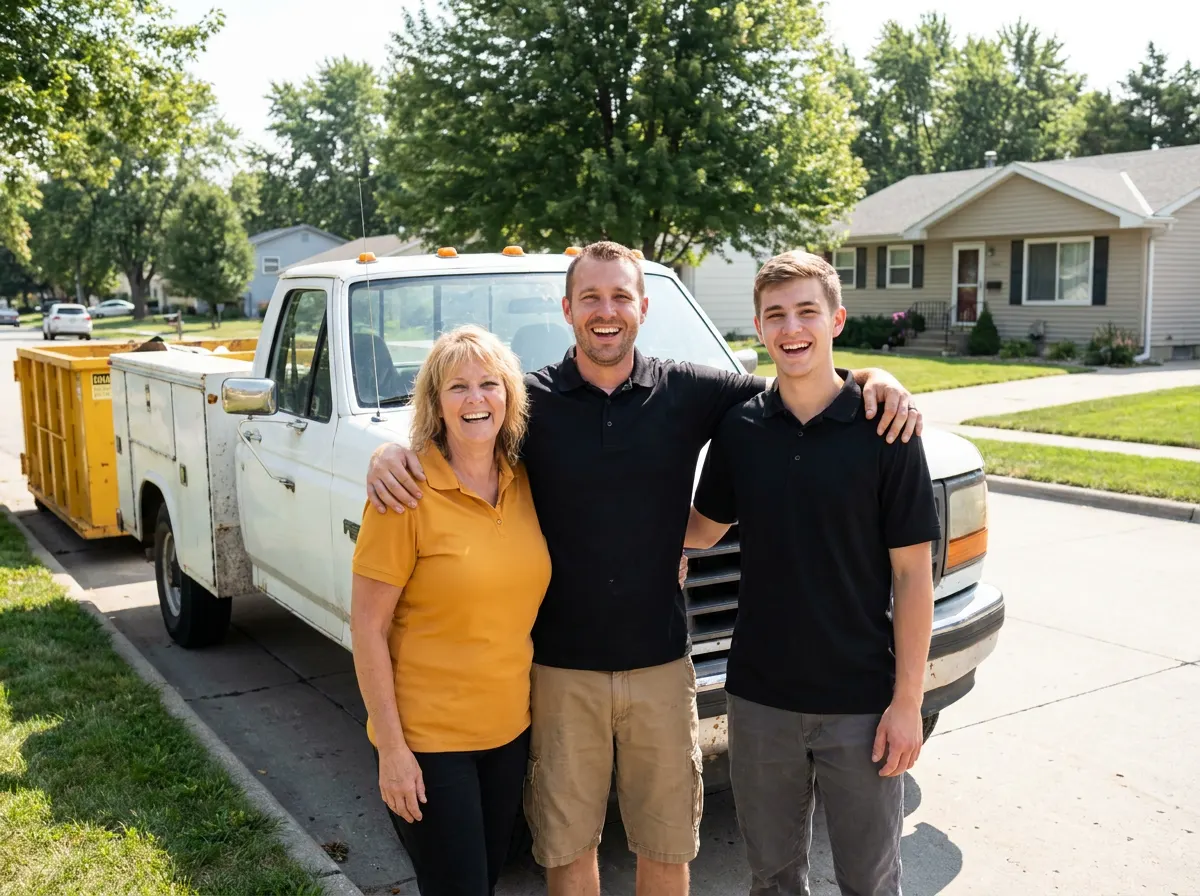 Gold Standard Dumpster Rental dumpster rental team in Des Moines, IA